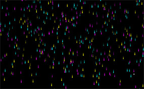 彩色雨滴掉落Canvas特效